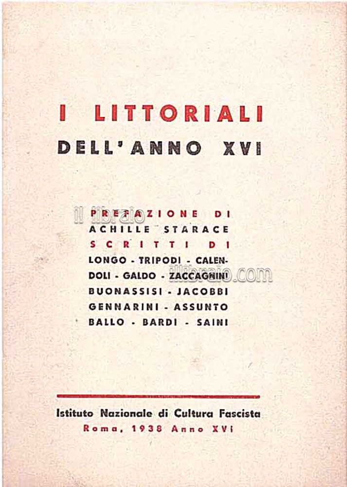 I littoriali dell'anno XVI