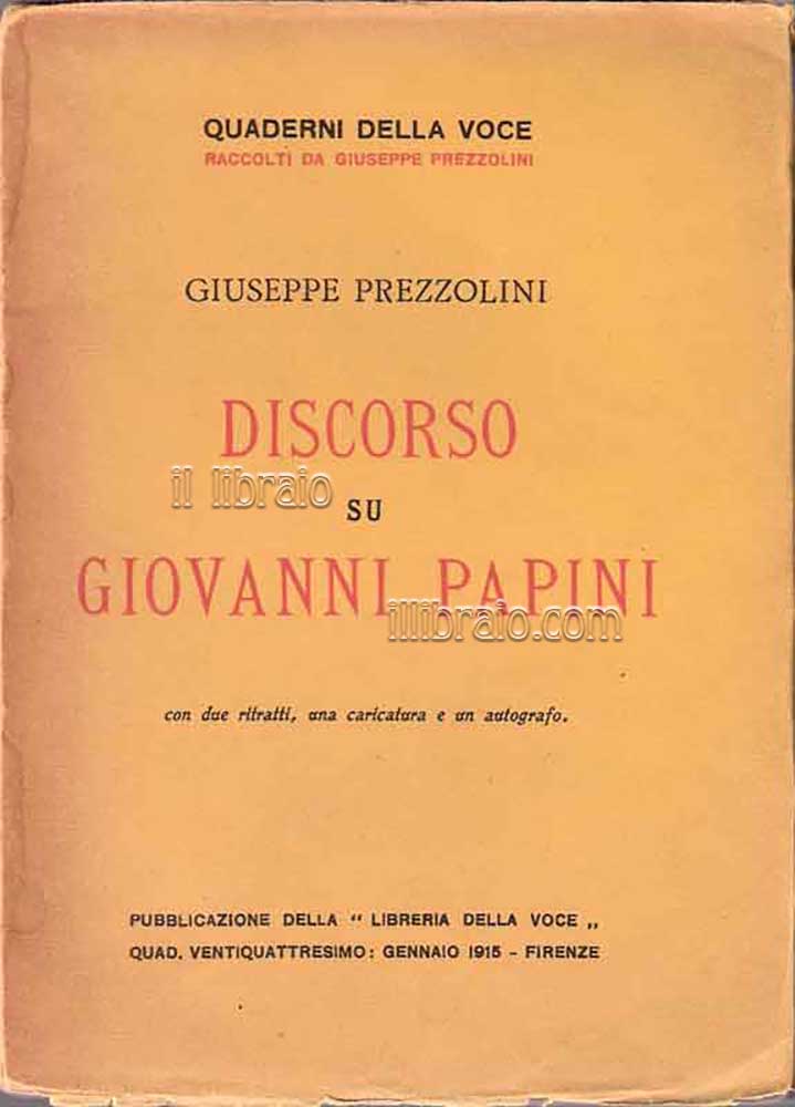 Discorso su Giovanni Papini