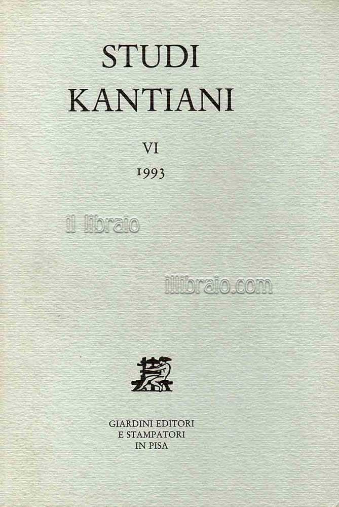 Studi kantiani VI - 1993
