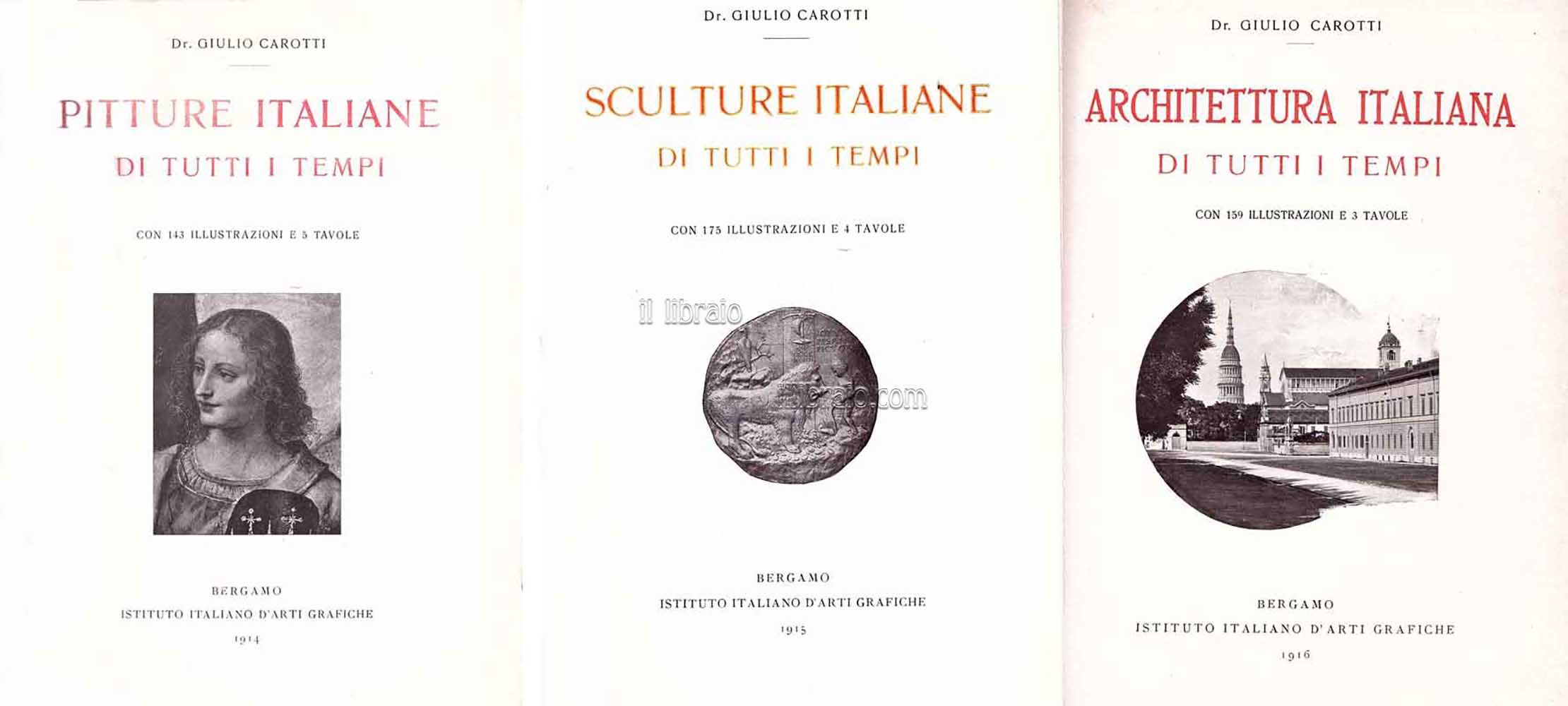 Pitture italiane di tutti i tempi - Sculture italiane di tutti i tempi - Architettura italiana di tutti i tempi