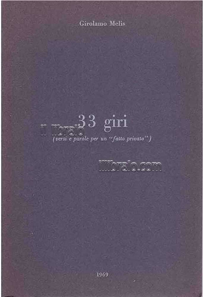 33 giri (versi e parole per un 
