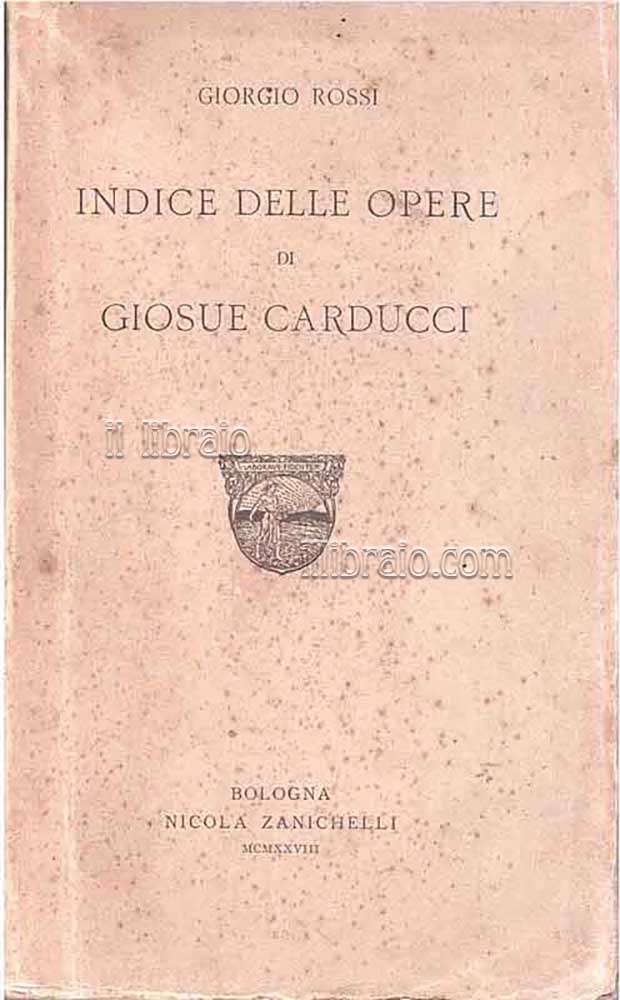 Indice delle opere di Carducci