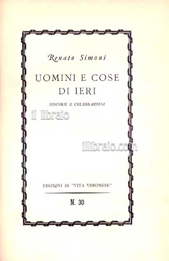 Uomini e cose di ieri