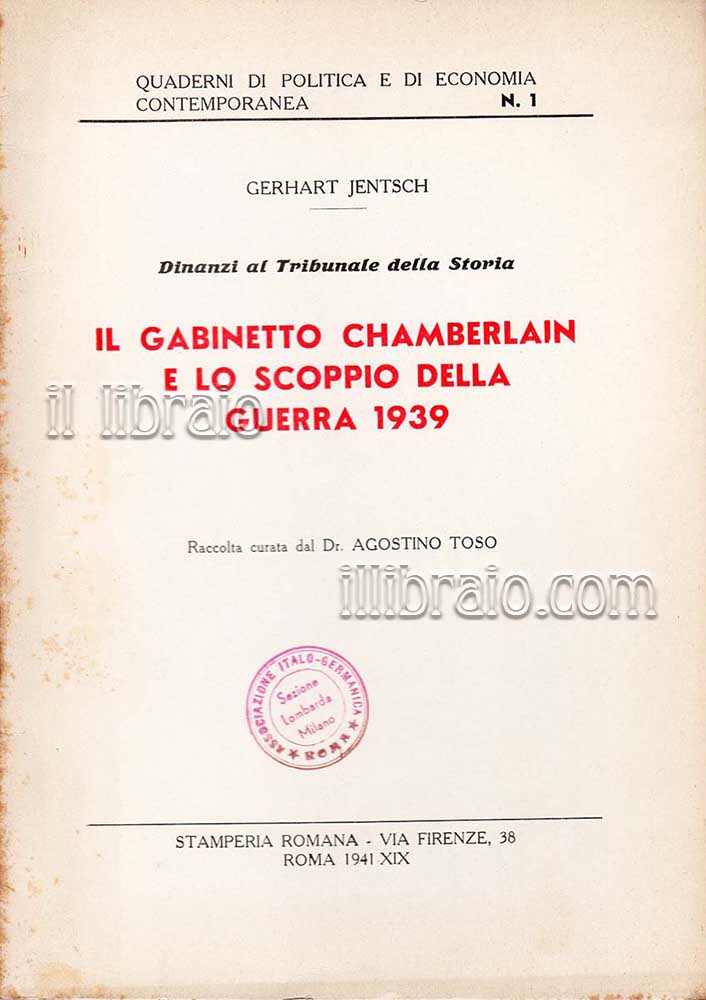 Dinanzi al Tribunale della Storia. Il gabinetto Chamberlain e lo scoppio della guerra 1939